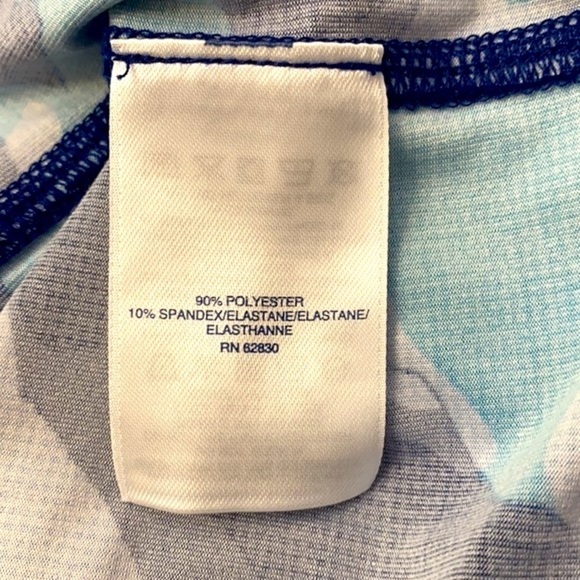 Children’s Lands’ End Polyester & Spandex Blue Polar Bear Rash Guard Shirt Sz M - Picture 6 of 7